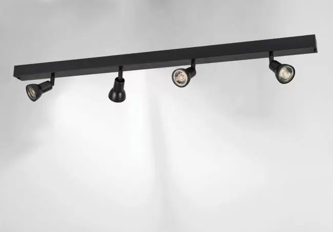 plafonnier quatre spots orientables